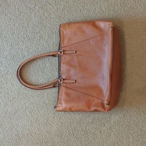 Banana Republic Large Saddle Brown Leather Shoulder Bag